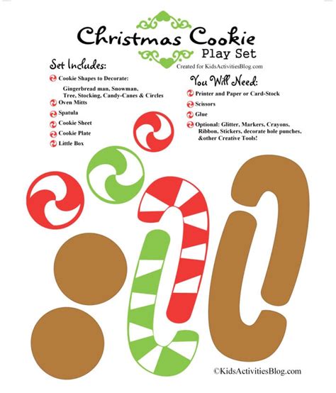 Christmas Cookie Printables